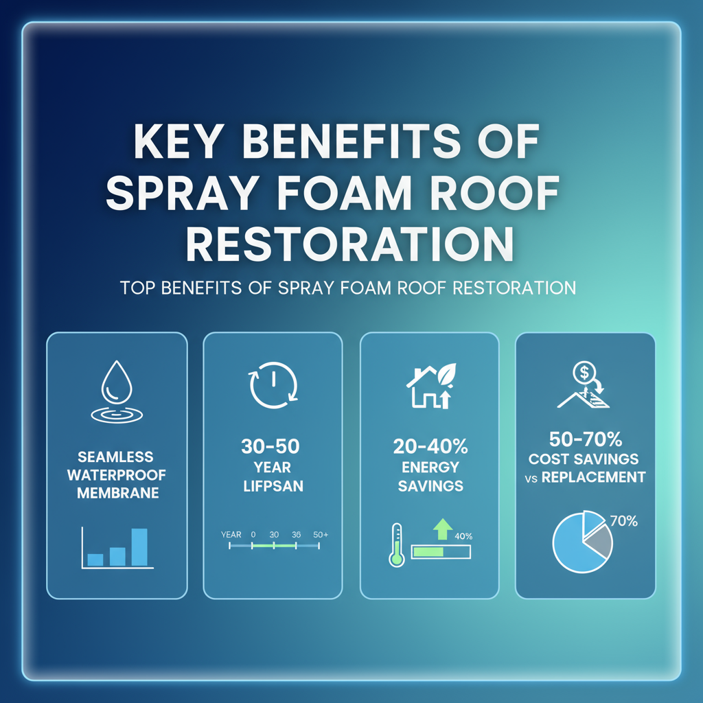 Key Benefits of Spray Foam Roof Restoration