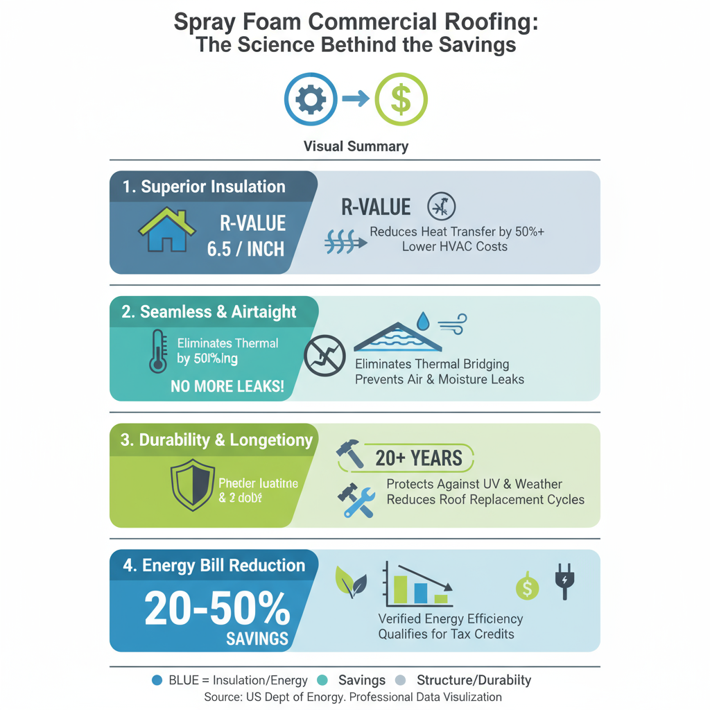 spray foam commercial roofing waterproofing system